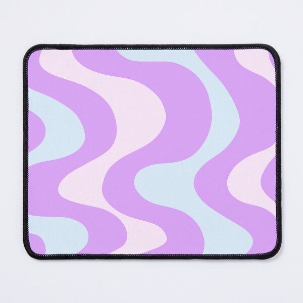 Item preview, Retro Wavy Swirls in Purple, Light Pink and Light Blue designed and sold by JulzPink.