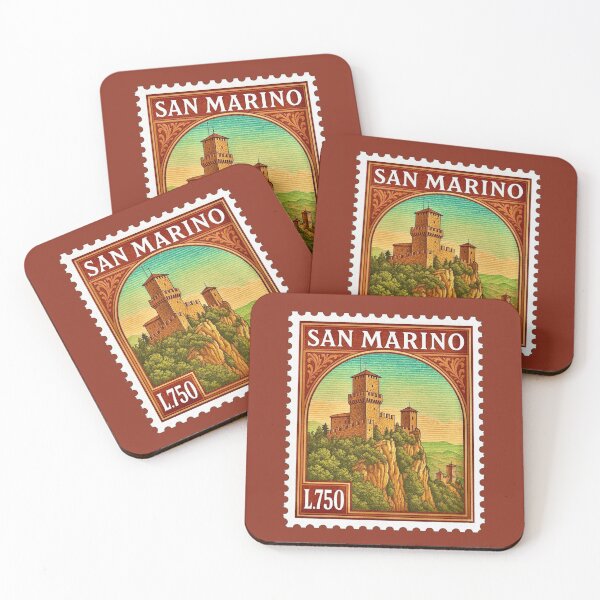 Item preview, San Marino Vintage Lira Postage Stamp — Guaita Fortress designed and sold by Myra365Art.