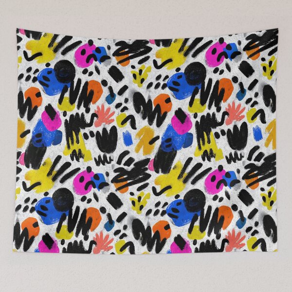 Item preview, Joyful Hand-Drawn Abstract Pattern designed and sold by Prismatect.
