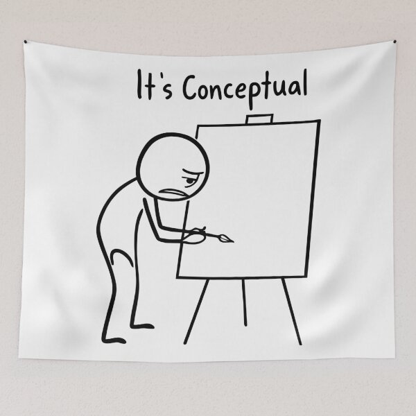 Item preview, funny art Minimal Effort Masterpiece designed and sold by Uglyandcute.