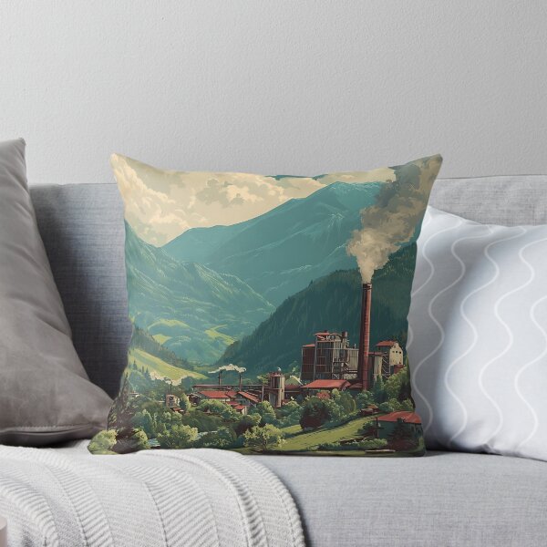 Item preview, Anaconda Montana Vintage Poster | Historic Smelter Art designed and sold by TuncGK.