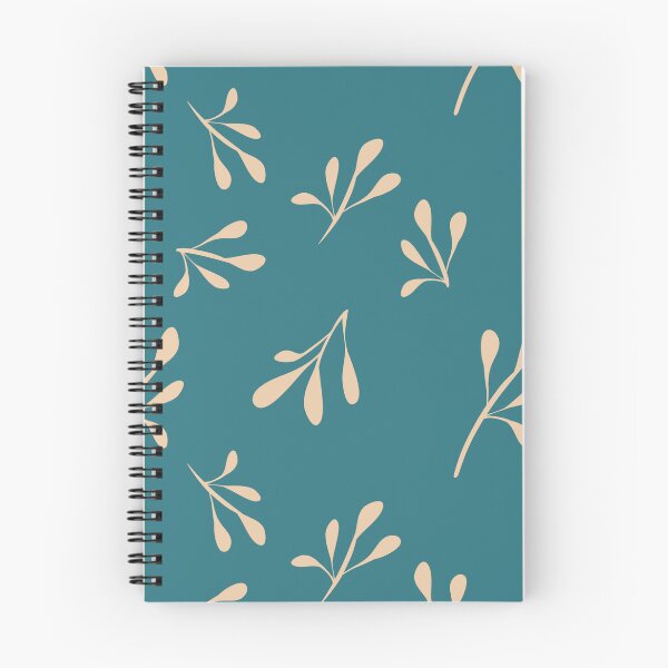 Item preview, Simple small cream flower buds - teal and ivory sprigs designed and sold by ahahdodo.