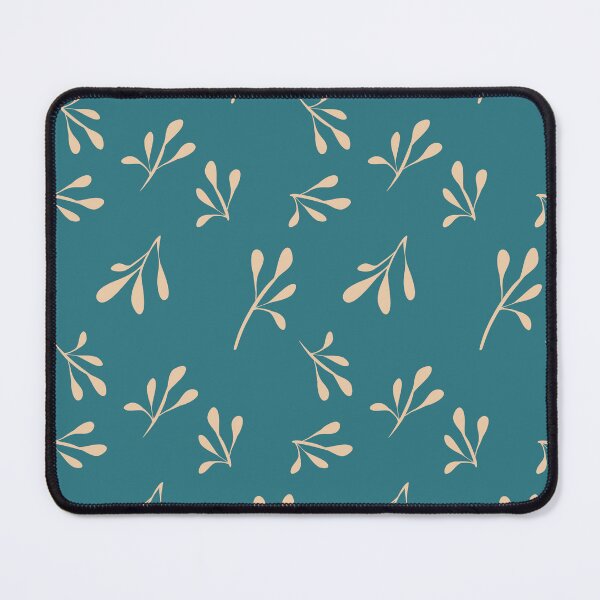 Item preview, Simple small cream flower buds - teal and ivory sprigs designed and sold by ahahdodo.