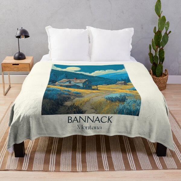 Item preview, Bannack Montana Vintage Poster | Ghost Town Art designed and sold by TuncGK.