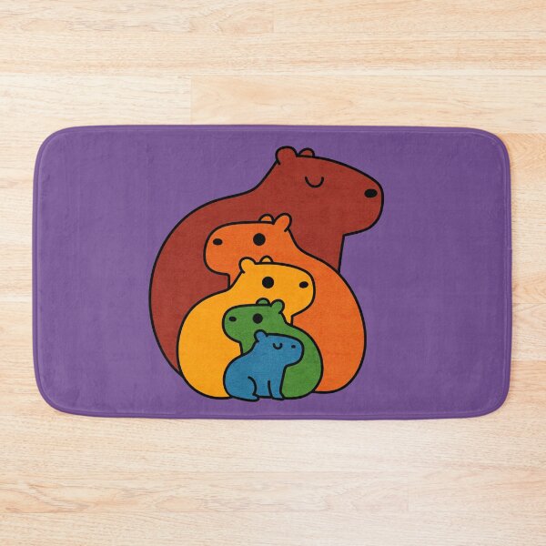 Item preview, Rainbow Capybaras  designed and sold by rmcbuckeye.