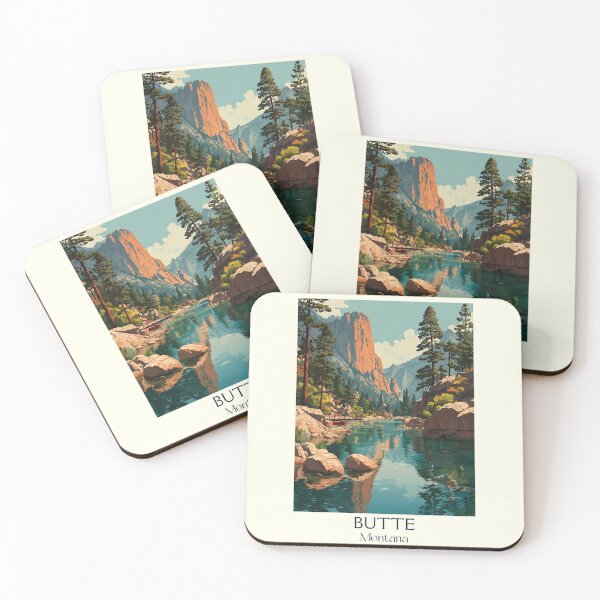 Item preview, Butte Montana Vintage Travel Poster | "Richest Hill on Earth" designed and sold by TuncGK.