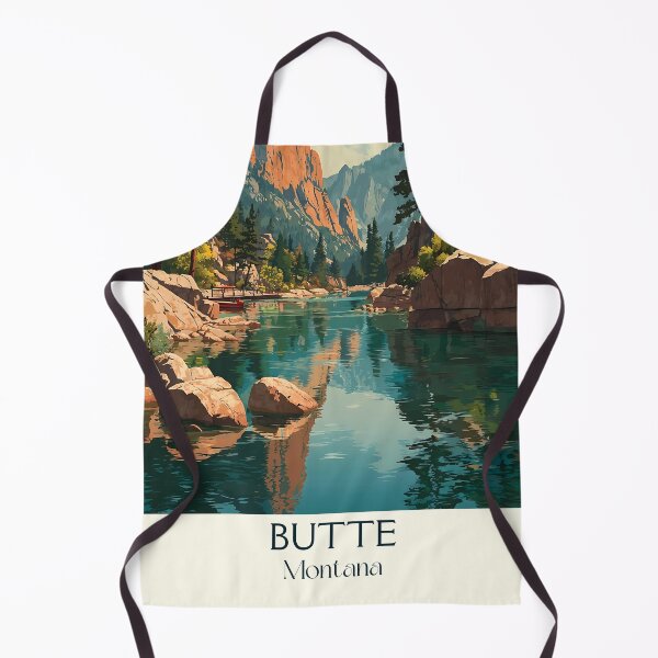 Item preview, Butte Montana Vintage Travel Poster | "Richest Hill on Earth" designed and sold by TuncGK.