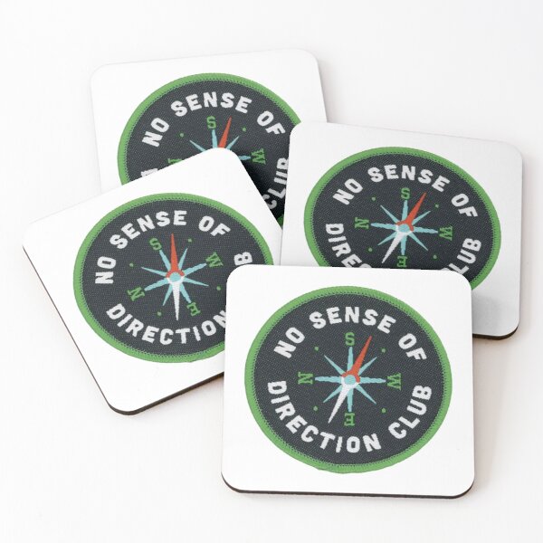 Item preview, no sense of direction club compass designed and sold by indie cottage.