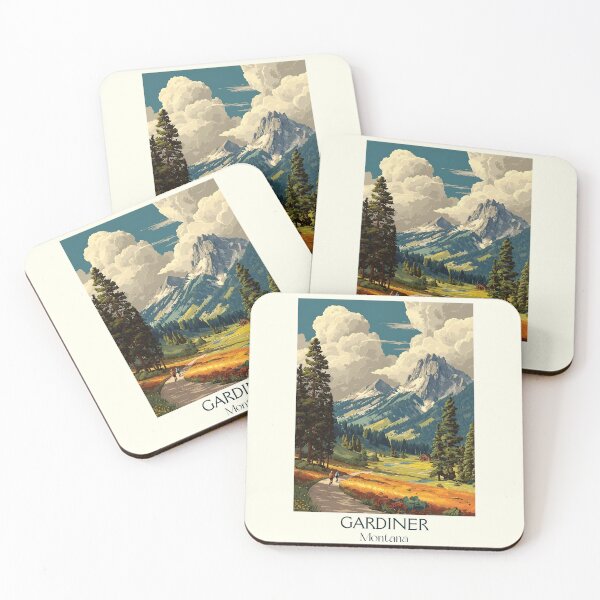 Item preview, Gardiner Montana Vintage Poster | National Park Gateway designed and sold by TuncGK.