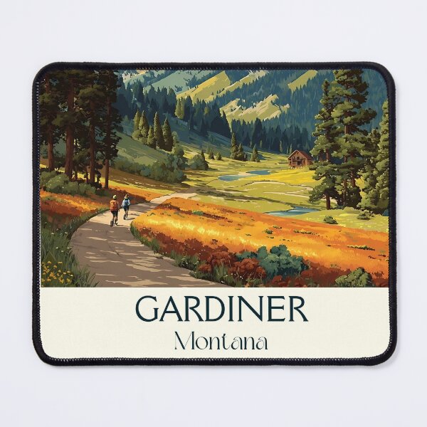 Item preview, Gardiner Montana Vintage Poster | National Park Gateway designed and sold by TuncGK.