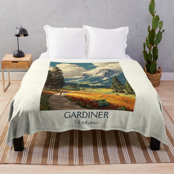 Item preview, Gardiner Montana Vintage Poster | National Park Gateway designed and sold by TuncGK.