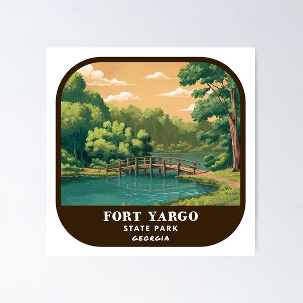 Item preview, Vintage Fort Yargo State Park (Georgia State Park) designed and sold by RabbitK.