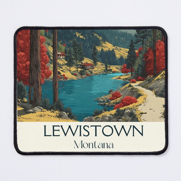 Item preview, Lewistown Montana Vintage Poster | Central Montana Nature designed and sold by TuncGK.