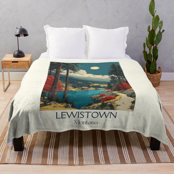 Item preview, Lewistown Montana Vintage Poster | Central Montana Nature designed and sold by TuncGK.