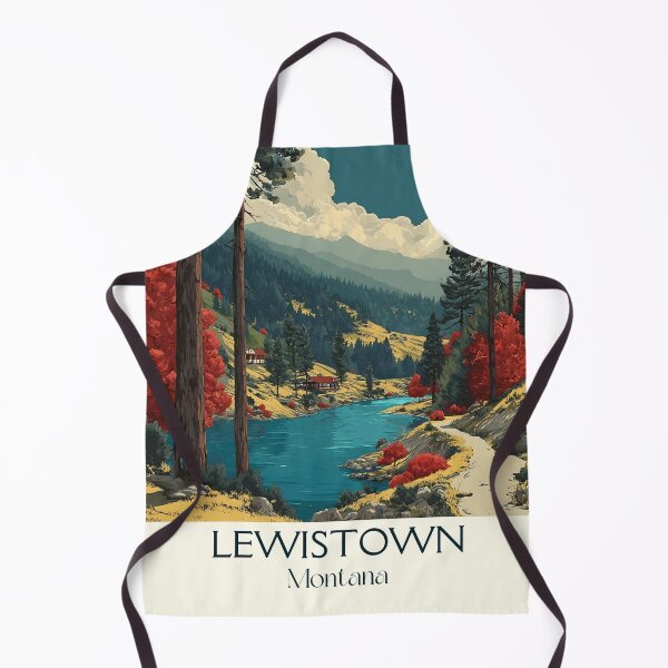 Item preview, Lewistown Montana Vintage Poster | Central Montana Nature designed and sold by TuncGK.