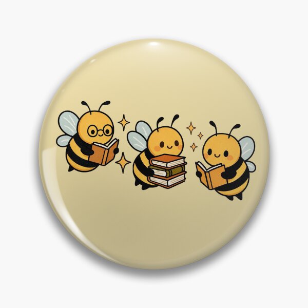 Item preview, Cute Book Loving Bees -- Whimsical Design designed and sold by Myra365Art.