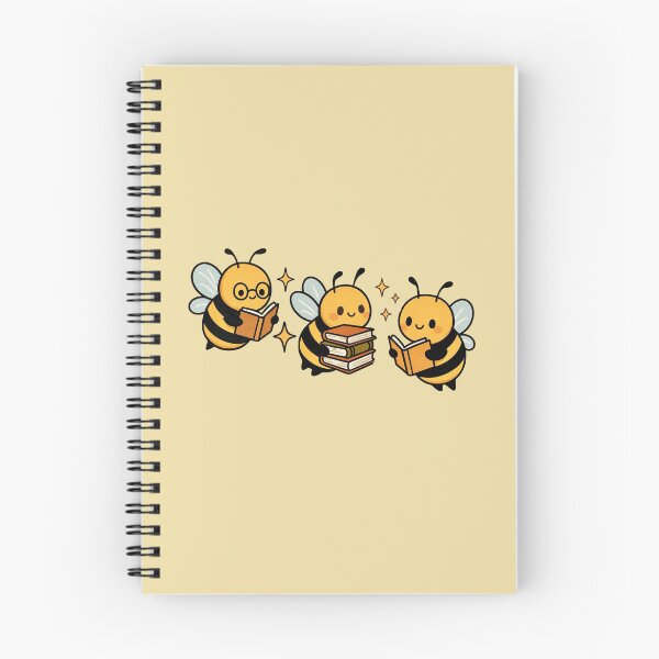 Item preview, Cute Book Loving Bees -- Whimsical Design designed and sold by Myra365Art.