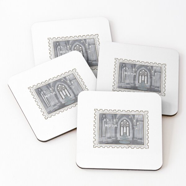 Item preview, The Knight and the Moth Stamp designed and sold by sketchedby rach.