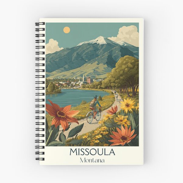 Item preview, Missoula Montana Vintage Poster | Garden City River Art designed and sold by TuncGK.