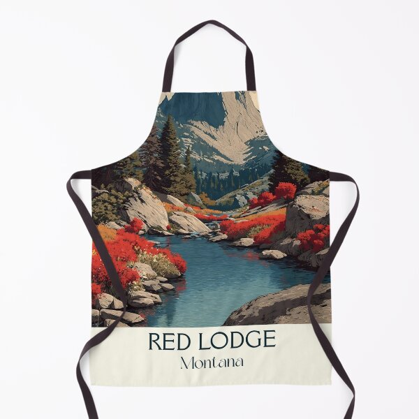 Item preview, Red Lodge Montana Vintage Poster | Beartooth Mountains designed and sold by TuncGK.