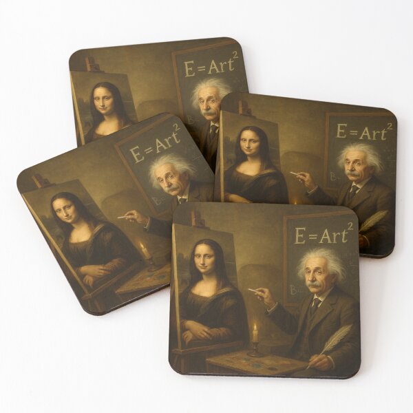 Item preview, Einstein Painting Mona Lisa – E=Art² Vintage Oil Style designed and sold by designer14years.