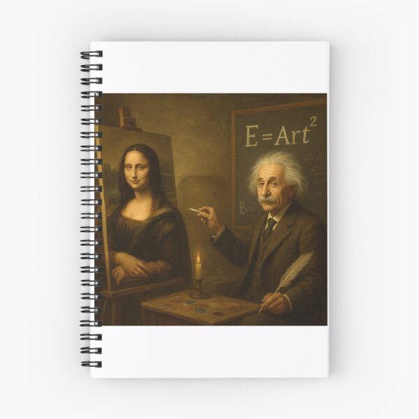Item preview, Einstein Painting Mona Lisa – E=Art² Vintage Oil Style designed and sold by designer14years.