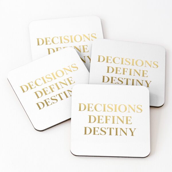 Item preview, Decision Defines Destiny – Luxury Corporate Motivational Quote Design designed and sold by Divakar Fashion.