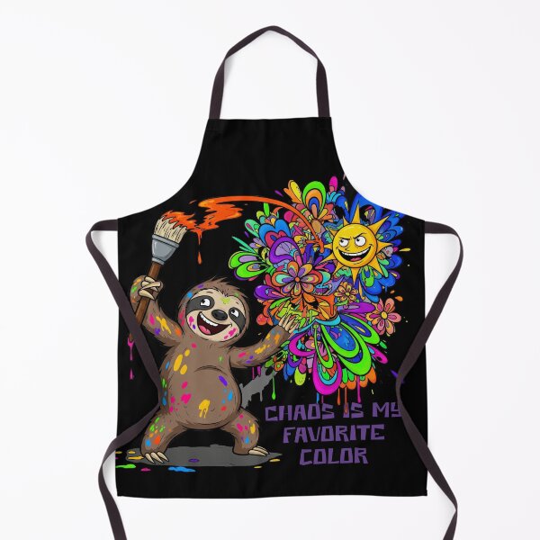 Item preview, Color Splash Sloth Painting a Psychedelic Sunshine designed and sold by Adorable Antics .