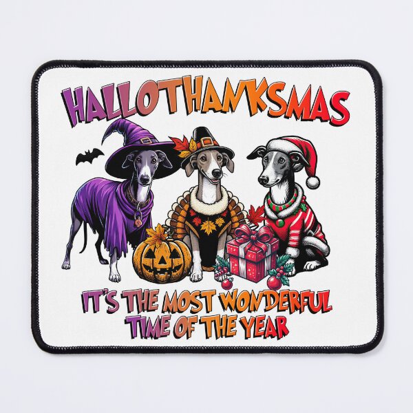 Item preview, Greyhound Halloween Thanksgiving Christmas designed and sold by doodIllustrate.