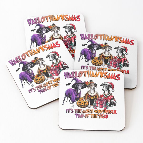 Item preview, Greyhound Halloween Thanksgiving Christmas  designed and sold by doodIllustrate.