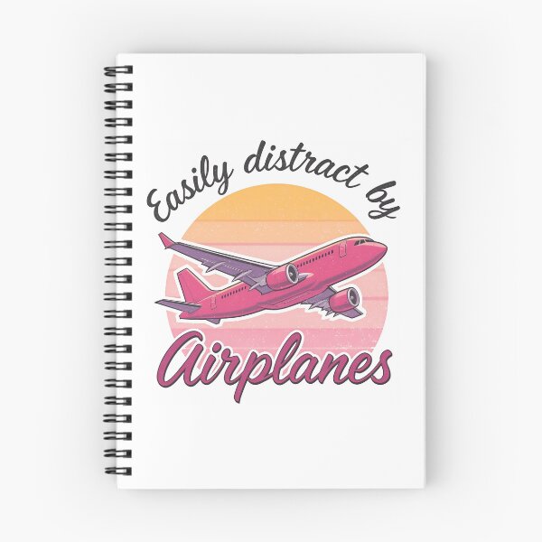 Item preview, Easily Distracted by Airplanes – Retro Sunset Vibes planes designed and sold by SkeletonsDanger.