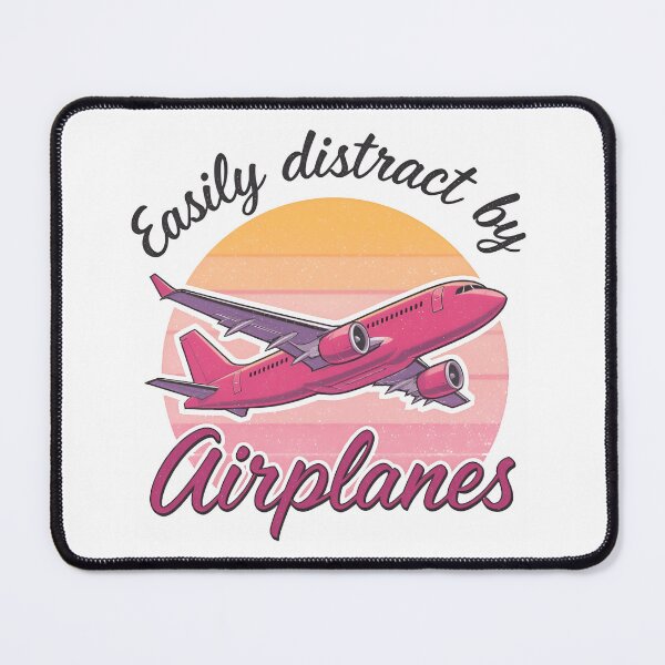 Item preview, Easily Distracted by Airplanes – Retro Sunset Vibes planes designed and sold by SkeletonsDanger.