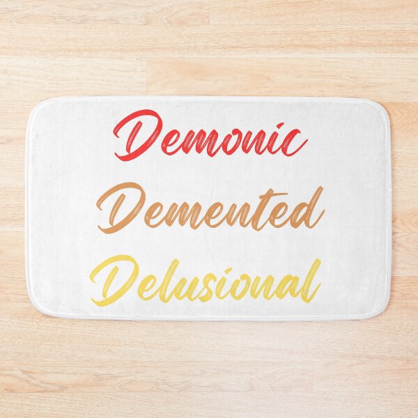 Item preview, Demonic, Demented, Delusional Dark Humor Design Aesthetic Sticker, Pin, Magnet, etc. designed and sold by eggface.sandwich.