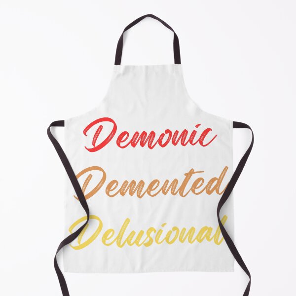 Item preview, Demonic, Demented, Delusional Dark Humor Design Aesthetic Sticker, Pin, Magnet, etc. designed and sold by eggface.sandwich.
