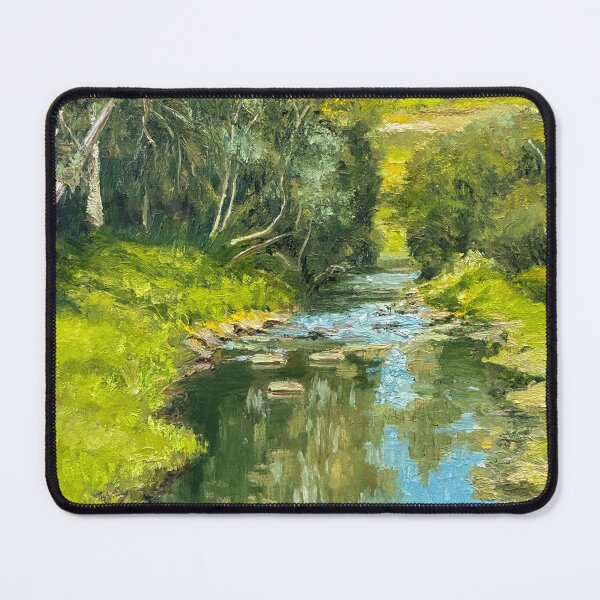Item preview, Wattle Blossom on Darebin Creek designed and sold by Dai Wynn Fine Art.
