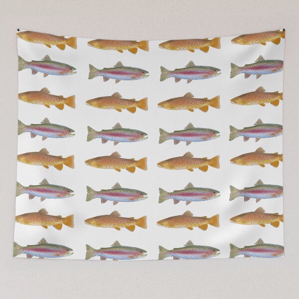 Item preview, Brown trout and Rainbow trout Pattern designed and sold by RebbyJDesign.