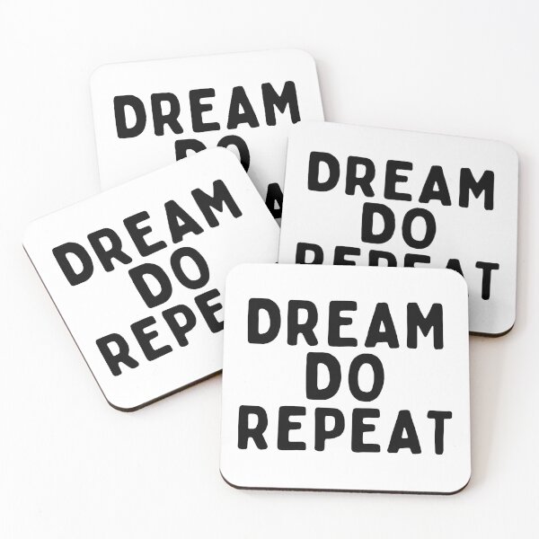 Item preview, Dream Do Repeat Motivational Quote for Positive Mindset designed and sold by matjaralbalad.
