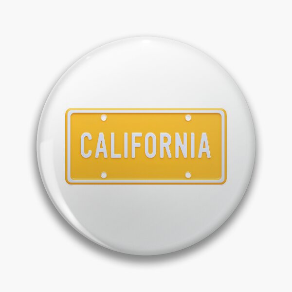 Item preview, Yellow California License Plate – Bold White Lettering – Retro Car Tag Design designed and sold by BobaBunny76.