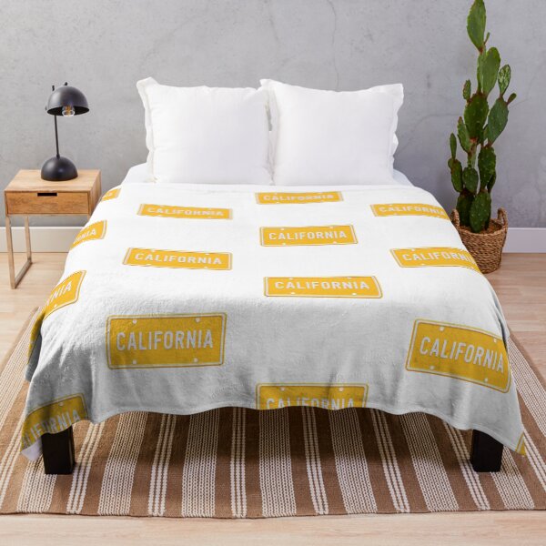 Item preview, Yellow California License Plate – Bold White Lettering – Retro Car Tag Design designed and sold by BobaBunny76.