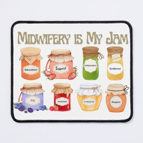 Item preview, Midwifery is my jam designed and sold by NewLeafCrafters.