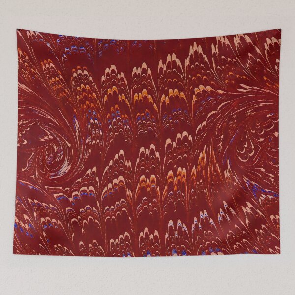 Item preview, Vintage Marbled Decorative Paper: Traditional Bookbinding Endpaper Design designed and sold by PinUpPizzazz.