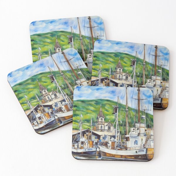 Item preview, Husavik Harbor, Iceland designed and sold by The Wandering Bookworm.