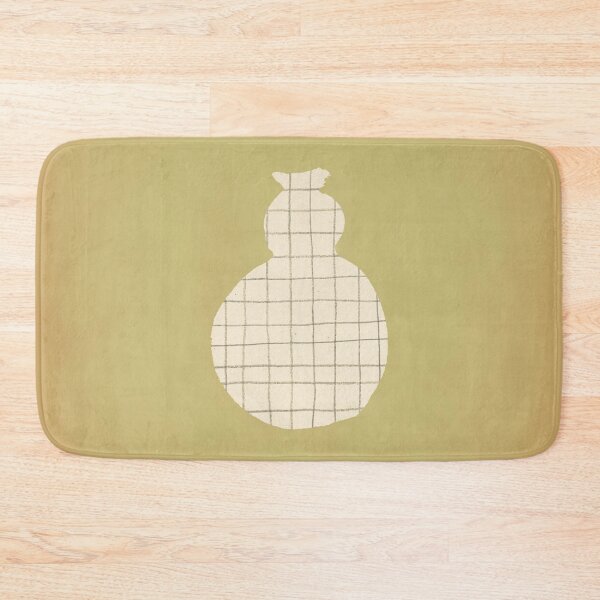 Item preview, Checkered vase silhouette on pale green paper designed and sold by WhalesWay.
