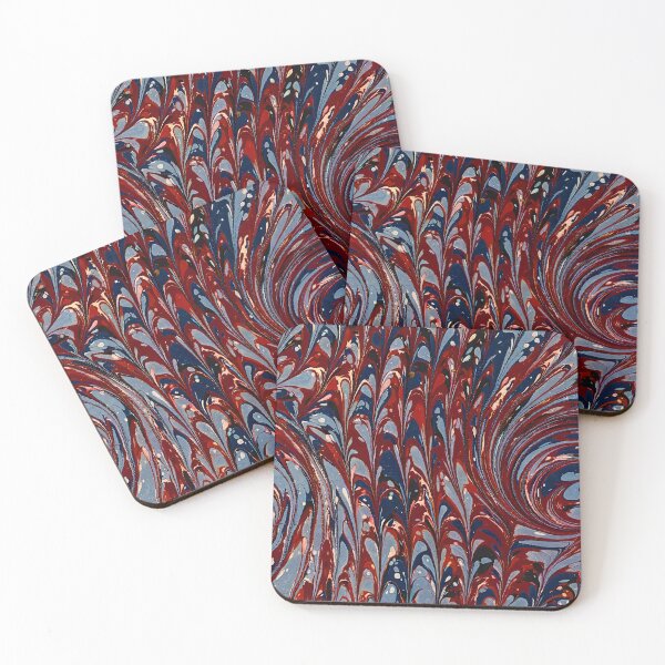 Item preview, Vintage Marbled Decorative Paper: Traditional Bookbinding Endpaper Design designed and sold by PinUpPizzazz.