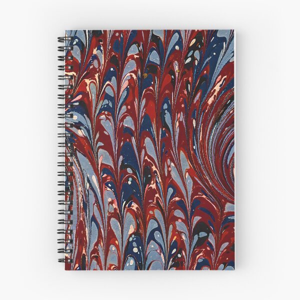Item preview, Vintage Marbled Decorative Paper: Traditional Bookbinding Endpaper Design designed and sold by PinUpPizzazz.
