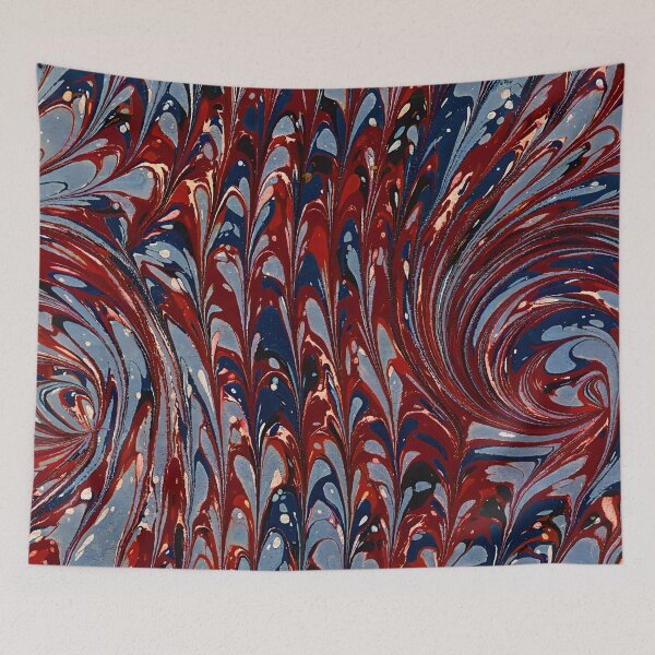 Item preview, Vintage Marbled Decorative Paper: Traditional Bookbinding Endpaper Design designed and sold by PinUpPizzazz.