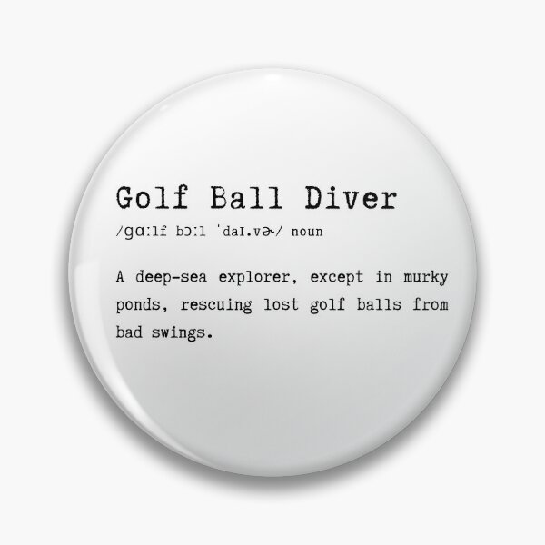 Item preview, Golf Ball Diver – Funny Job Definition Typography Design designed and sold by HasHs.