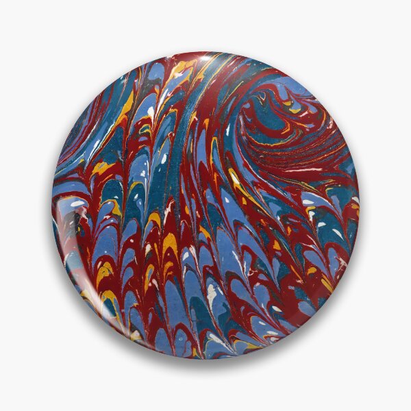 Item preview, Vintage Marbled Decorative Paper: Traditional Bookbinding Endpaper Design designed and sold by PinUpPizzazz.