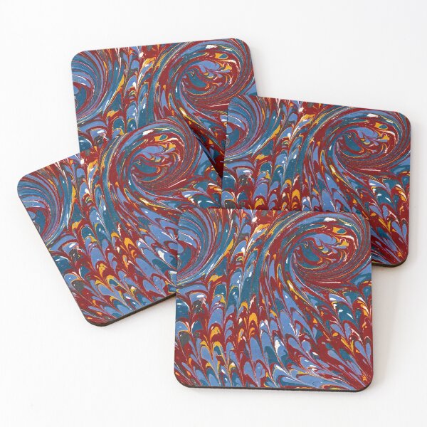Item preview, Vintage Marbled Decorative Paper: Traditional Bookbinding Endpaper Design designed and sold by PinUpPizzazz.