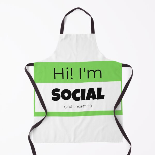 Item preview, Social Nametag Design Sticker, Pin, Magnet, etc. designed and sold by eggface.sandwich.